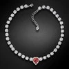 Diamond Sky Jewelry Kaklo papuošalas moterims DiamondSky „Saint Valentine II (Raudona Magma)“ su Swarovski kristalais