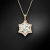 Diamond Sky Jewelry Kaklo papuošalas moterims DiamondSky "Snowflake" su Swarovski kristalais