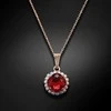 Diamond Sky Jewelry Kaklo papuošalas moterims DiamondSky Glare III (Scarlet) su Swarovski kristalais