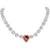 Diamond Sky Jewelry Kaklo papuošalas moterims DiamondSky „Saint Valentine II (Raudona Magma)“ su Swarovski kristalais