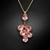 Diamond Sky Jewelry Kaklo papuošalas moterims DiamondSky "Amber II (Light Rose)" su Preciosa kristalais