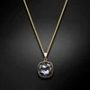 Diamond Sky Jewelry Kaklo papuošalas moterims DiamondSky "Fantasy II (Sidabrinis Night)" su Swarovski kristalais