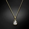 Diamond Sky Jewelry Kaklo papuošalas moterims DaimondSky Crystal Drop (Sidabrinis Patina) su Swarovski kristalais