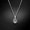 Diamond Sky Jewelry Kaklo papuošalas moterims DiamondSky "Glare (Sidabrinis Night)" su Swarovski kristalais