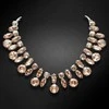 Diamond Sky Jewelry Kaklo papuošalas moterims DiamondSky „Crystal Branch (Golden Shadow)“ su Swarovski kristalais