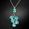 Diamond Sky Jewelry Kaklo papuošalas moterims DiamondSky "Amber II (Aqua Bohemica)" su Preciosa kristalais