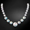 Diamond Sky Jewelry Kaklo papuošalas moterims DiamondSky „Summer (Aurore Boreale)“ su Swarovski kristalais
