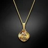 Diamond Sky Jewelry Kaklo papuošalas moterims DiamondSky Glare IV (Golden Shadow) su Swarovski kristalais
