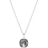 Diamond Sky Jewelry Kaklo papuošalas moterims DiamondSky "Glare (Sidabrinis Night)" su Swarovski kristalais