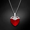 Diamond Sky Jewelry Kaklo papuošalas moterims DiamondSky "Cupid (Siam)" su Swarovski kristalais
