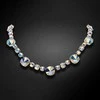 Diamond Sky Jewelry Kaklo papuošalas moterims DiamondSky „Vortex II (Aurora Borealis)“ su Swarovski kristalais