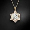 Diamond Sky Jewelry Kaklo papuošalas moterims DiamondSky "Snowflake" su Swarovski kristalais
