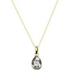 Diamond Sky Jewelry Kaklo papuošalas moterims DaimondSky Crystal Drop (Sidabrinis Patina) su Swarovski kristalais