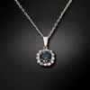 Diamond Sky Jewelry Kaklo papuošalas moterims DiamondSky "Glory (Graphite)" su Swarovski kristalais