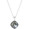 Diamond Sky Jewelry Kaklo papuošalas moterims DiamondSky "Glare II (Sidabrinis Night)" su Swarovski kristalais