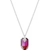 Diamond Sky Jewelry Kaklo papuošalas moterims DiamondSky "Symbiosis II (Fuchsia Raudona Magma)" su Swarovski kristalais