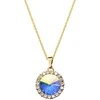 Diamond Sky Jewelry Kaklo papuošalas moterims DaimondSky „Clarice (Aurore Boreale)“ su Swarovski kristalais