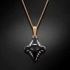Diamond Sky Jewelry Kaklo papuošalas moterims DiamondSky "Crystal Rhombus II (Graphite Lite Chrome)" su Swarovski kristalais