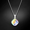 Diamond Sky Jewelry Kaklo papuošalas moterims DiamondSky "Glare II (Aurora Borealis)" su Swarovski kristalais
