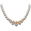 Diamond Sky Jewelry Kaklo papuošalas moterims DiamondSky „Leonora (Golden Shadow)“ su Swarovski kristalais