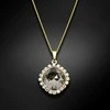 Diamond Sky Jewelry Kaklo papuošalas moterims DiamondSky Glare III (Sidabrinis Shadow) su Swarovski kristalais