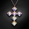 Diamond Sky Jewelry Kaklo papuošalas moterims DiamondSky "Uni (Aurore Boreale)" su Swarovski kristalais