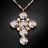Diamond Sky Jewelry Kaklo papuošalas moterims DiamondSky "Glamour (Auroe Boreale)" su Swarovski kristalais