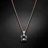 Diamond Sky Jewelry Kaklo papuošalas moterims DiamondSky Juno (Sidabrinis Night) su Swarovski kristalais
