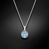 Diamond Sky Jewelry Kaklo papuošalas moterims DiamondSky "Glare (Aquamarine)" su Swarovski kristalais