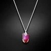 Diamond Sky Jewelry Kaklo papuošalas moterims DiamondSky "Symbiosis II (Fuchsia Raudona Magma)" su Swarovski kristalais