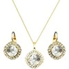 Diamond Sky Jewelry Komplektas "Akinantis spindesys III" su Swarovski kristalais