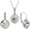 Diamond Sky Jewelry Komplektas "Akinantis spindesys IV (Crystal)" su Swarovski kristalais
