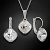 Diamond Sky Jewelry Komplektas "Akinantis spindesys IV (Crystal)" su Swarovski kristalais