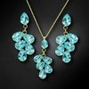 Diamond Sky Jewelry Papuošalų rinkinys moterims DiamondSky "Amber II (Aqua Bohemica)" su Preciosa kristalais