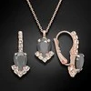 Diamond Sky Jewelry Papuošalų rinkinys moterims DiamondSky "Leonora II (Jet Hematite)" su Preciosa kristalais