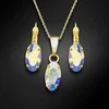 Diamond Sky Jewelry Papuošalų rinkinys moterims DiamondSky "Enigma (Aurore Boreale)" su Swarovski kristalais