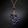 Diamond Sky Jewelry Papuošalų rinkinys moterims DiamondSky "Amber II (Dark Indigo)" su Preciosa kristalais