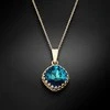 Diamond Sky Jewelry Papuošalų rinkinys moterims DiamondSky "Vintage IV (Bermuda Mėlyna)" su Swarovski kristalais