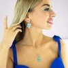 Diamond Sky Jewelry Papuošalų rinkinys moterims DiamondSky "Amber II (Aqua Bohemica)" su Preciosa kristalais