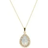 Diamond Sky Jewelry Papuošalų rinkinys moterims DiamondSky „Celestial Drop (Baltas Opal)“ su Swarovski kristalais