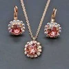 Diamond Sky Jewelry Papuošalų rinkinys moterims DiamondSky Glory II (Rose Peach) su Swarovski kristalais