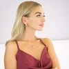 Diamond Sky Jewelry Papuošalų rinkinys moterims DiamondSky "Vintage V (Light Chrome)" su Swarovski kristalais