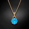 Diamond Sky Jewelry Papuošalų rinkinys moterims DiamondSky "Magical Square (Electric Mėlyna Ignite)" su Swarovski kristalais