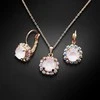 Diamond Sky Jewelry Papuošalų rinkinys moterims DiamondSky "Glory II (Powder Rose)" su Swarovski kristalais