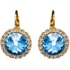 Diamond Sky Jewelry Papuošalų rinkinys moterims DiamondSky Clarice (Aquamarine Mėlyna) su Swarovski kristalais