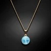 Diamond Sky Jewelry Papuošalų rinkinys moterims DiamondSky Clarice II (Aquamarine Mėlyna) su Swarovski kristalais