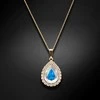 Diamond Sky Jewelry Papuošalų rinkinys moterims DiamondSky Celestial Drop (Aurora Borealis) su Swarovski kristalais