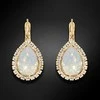 Diamond Sky Jewelry Papuošalų rinkinys moterims DiamondSky „Celestial Drop (Baltas Opal)“ su Swarovski kristalais