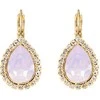Diamond Sky Jewelry Papuošalų rinkinys moterims DiamondSky „Celestial Drop (Rose Vanduo Opal)“ su Swarovski kristalais