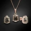 Diamond Sky Jewelry Papuošalų rinkinys moterims DiamondSky "Venus II (Gold Patina)" su Swarovski kristalais
